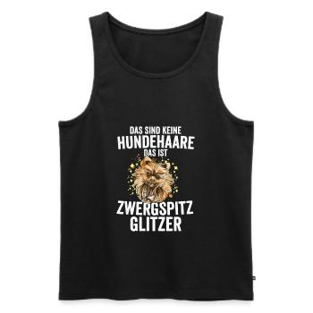 Zwergspitz Hundebesitzer Geschenk - Männer Premium Bio Tank Top - Schwarz - Vorne - AI Model Male 178 light (178cm)