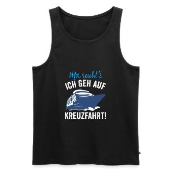 Kreuzfahrer Kreuzfahrtschiff Geschenkidee - Männer Premium Bio Tank Top - Schwarz - Vorne - Michal (187cm)