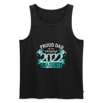 Proud Dad Of A 2022 Graduate Classy Stunning - Men's Premium Organic Tank Top - black - Front - AI Model Male 178 light (178cm)