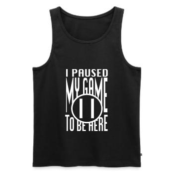 Gamer Cool Apparel - Men's Premium Organic Tank Top - black - Front - AI Model Male 178 light (178cm)
