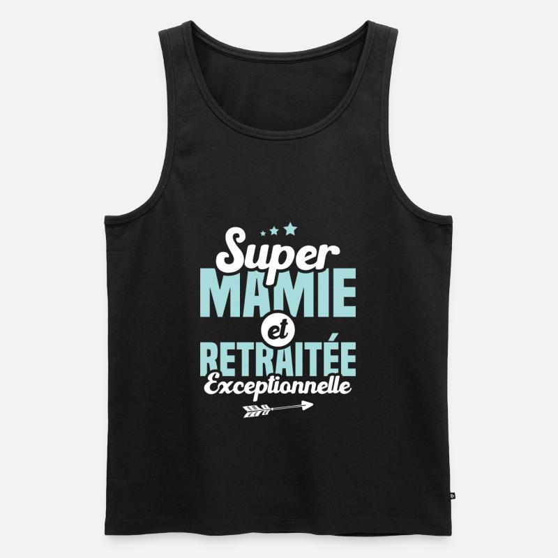 Super mamie et retraitée exceptionnelle - Débardeur bio Premium Homme - noir