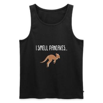 Pfannkuchen - Männer Premium Bio Tank Top - Schwarz - Vorne - AI Model Male 178 light (178cm)