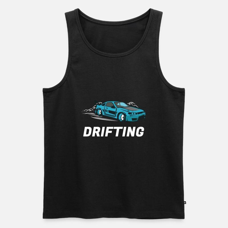 Drifting - Männer Premium Bio Tank Top - Schwarz