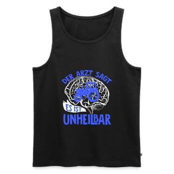 Farmer farmer farming - Men's Premium Organic Tank Top - black - Front - Michal (187cm)
