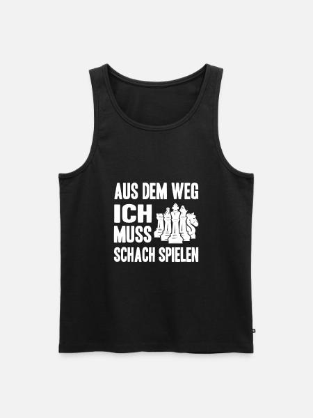 Schach - Männer Premium Bio Tank Top - Schwarz