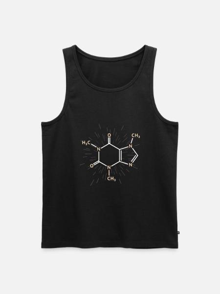 coffee - Men's Premium Organic Tank Top - black
