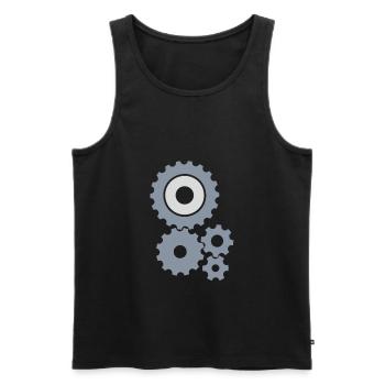 Mechanic Car Car Garage - Men's Premium Organic Tank Top - black - Front - Michal (187cm)