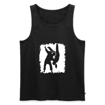 Kampfsport - Männer Premium Bio Tank Top - Schwarz - Vorne - AI Model Male 178 light (178cm)