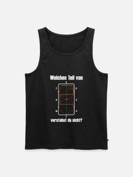 Reiterin Spruch Reiten Reiter - Männer Premium Bio Tank Top - Schwarz