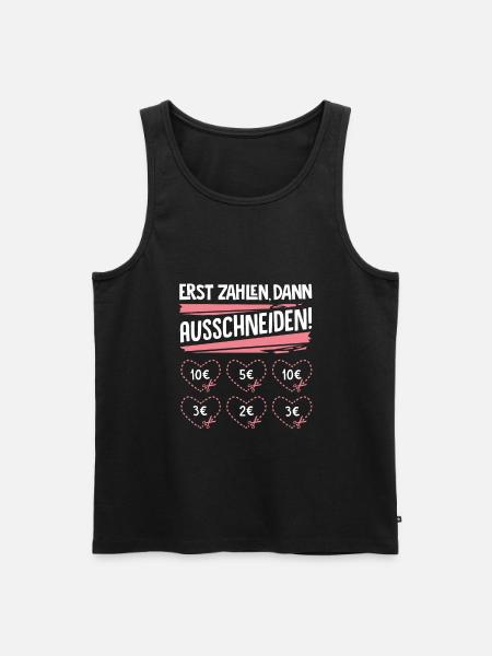 Junggesellenabschied Spruch - Men's Premium Organic Tank Top - black