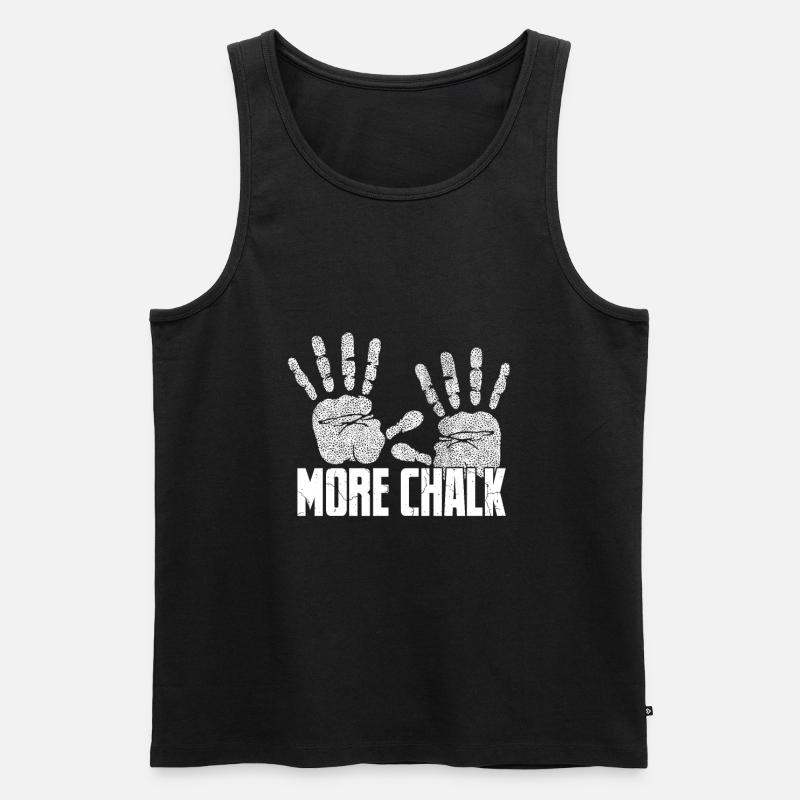Bouldern Boulderer Spruch - Men's Premium Organic Tank Top - black