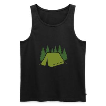 Camper Camping Camper Camping Caravan - Men's Premium Organic Tank Top - black - Front - Michal (187cm)