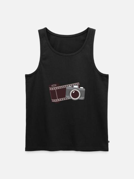 photographer - Men's Premium Organic Tank Top - black