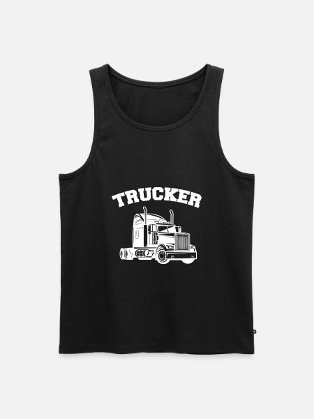 Truck driver trucks - Men's Premium Organic Tank Top - black