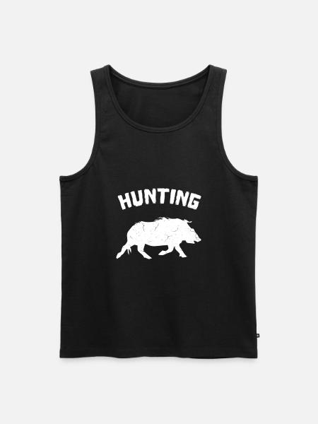 Hunt hunter deer - Men's Premium Organic Tank Top - black