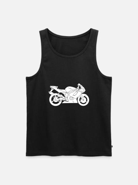 motorcycle - Men's Premium Organic Tank Top - black