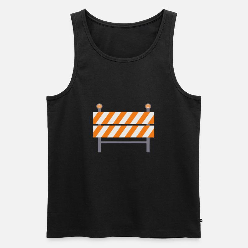 construction worker - Men's Premium Organic Tank Top - black