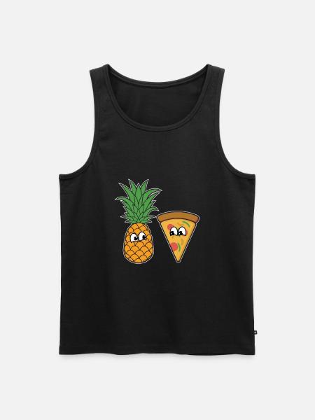 Pizza - Men's Premium Organic Tank Top - black