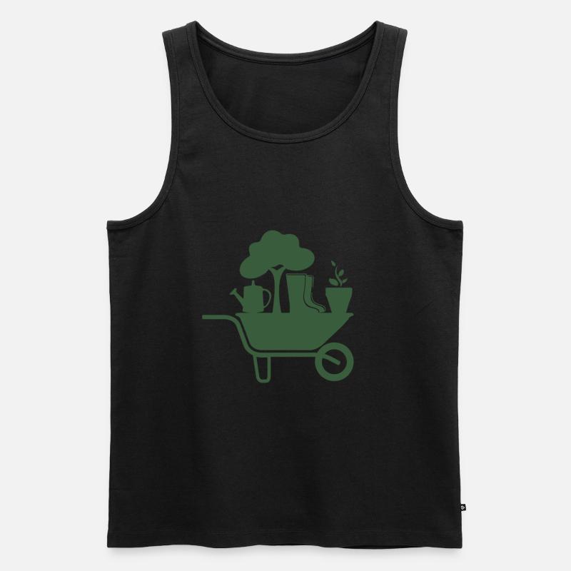 Garten - Männer Premium Bio Tank Top - Schwarz