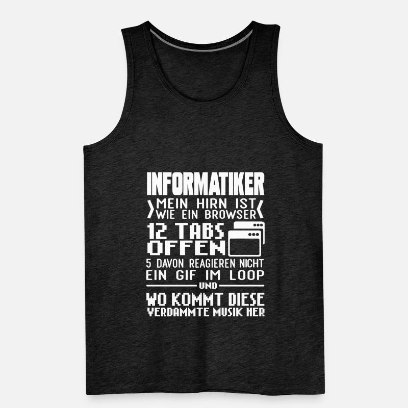 Programmierer Programmieren Spruch Männer Premium Bio Tank Top