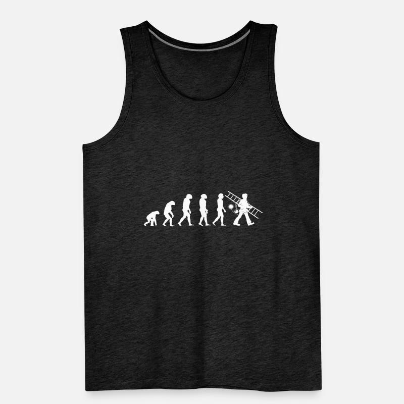 Schornsteinfeger Evolution Schornstein Kamin Männer Premium Bio Tank Top