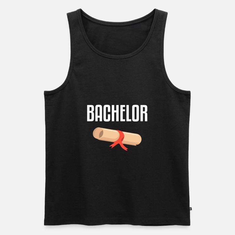 Student - Männer Premium Bio Tank Top - Schwarz