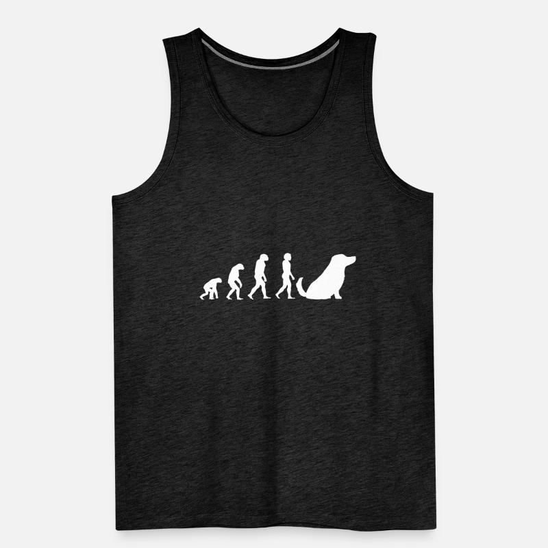 Hunde Haustier Evolution Hundebesitzer Männer Premium Bio Tank Top