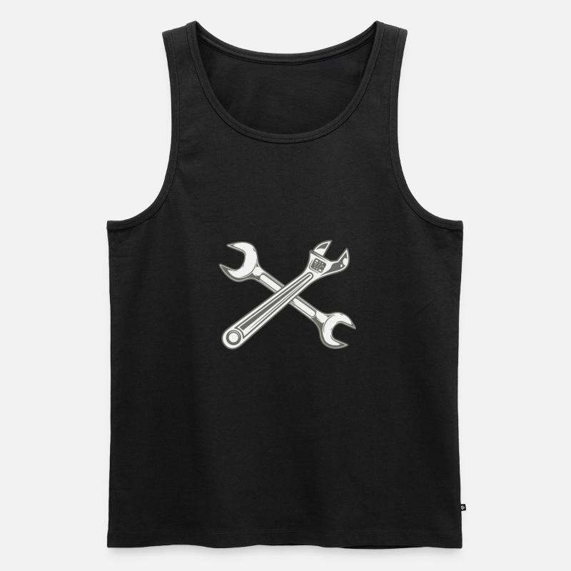 Mechaniker - Männer Premium Bio Tank Top - Schwarz