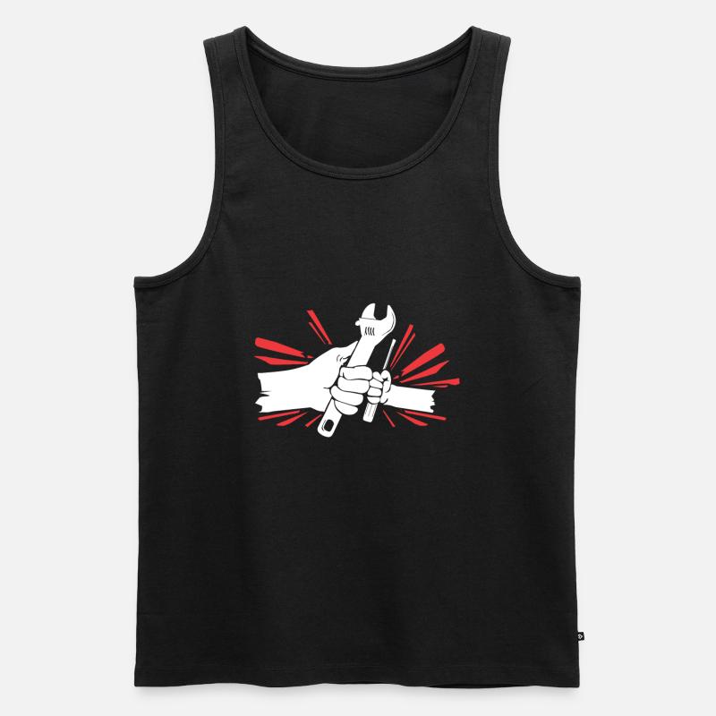 Mechaniker - Männer Premium Bio Tank Top - Schwarz