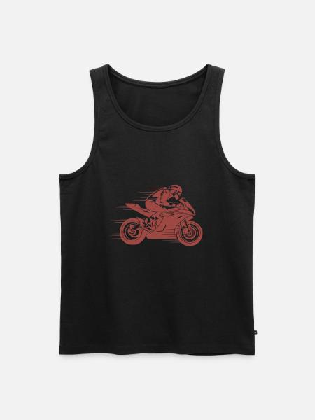 motorcycle - Men's Premium Organic Tank Top - black