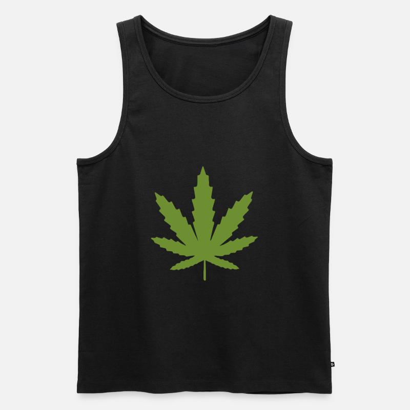 Kiffen - Männer Premium Bio Tank Top - Schwarz