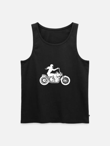 motorcycle - Men's Premium Organic Tank Top - black