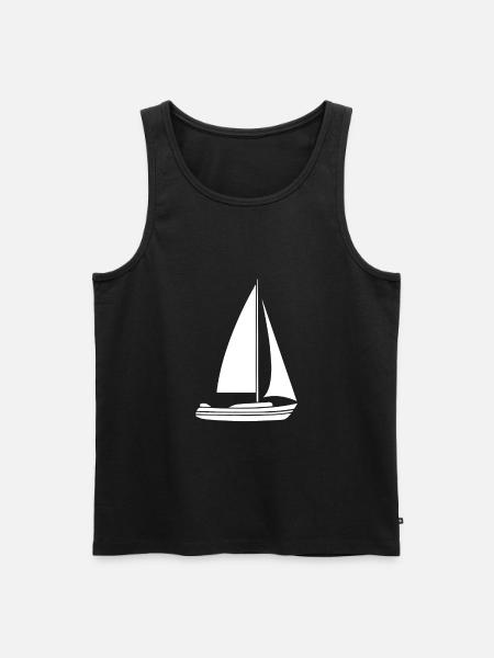 sailing - Men's Premium Organic Tank Top - black
