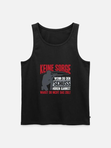 Sagittarius shooter shooting club - Men's Premium Organic Tank Top - black