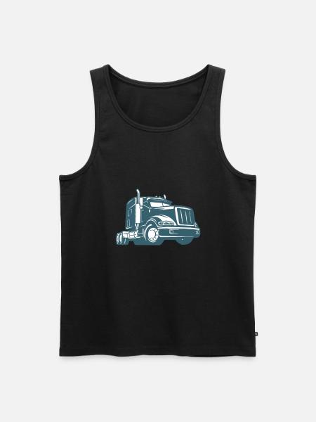 LKW - Männer Premium Bio Tank Top - Schwarz