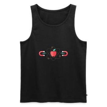 physicist - Men's Premium Organic Tank Top - black - Front - AI Model Male 178 light (178cm)