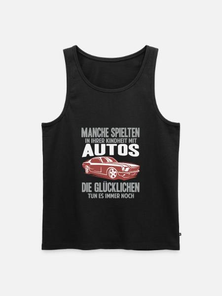 Car racing car tuning - Men's Premium Organic Tank Top - black
