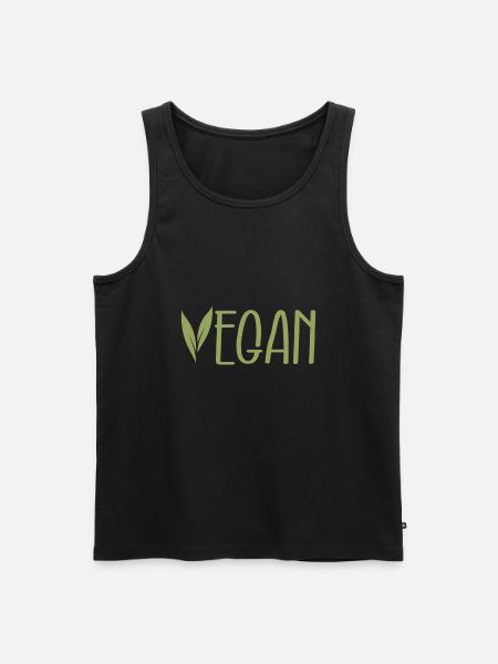 végétalien - Débardeur bio Premium Homme - noir