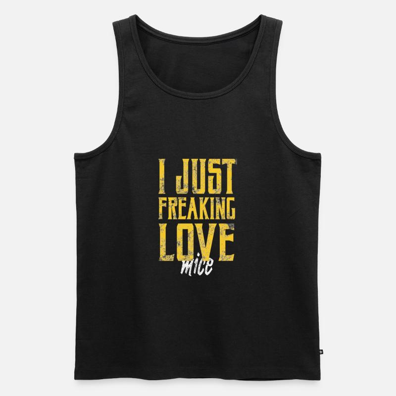 Maeuse - Männer Premium Bio Tank Top - Schwarz