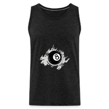 Billard - Männer Premium Bio Tank Top - Anthrazit - Vorne - Alexander (188cm)