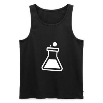 Chimie Laboratoire Chimie Chimiste - Débardeur bio Premium Homme - noir - Devant - AI Model Male 178 light (178cm)