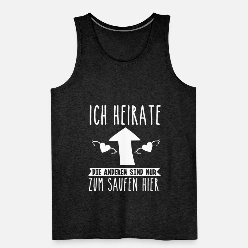 Verlobung Hochzeit Bräutigam Männer Premium Bio Tank Top