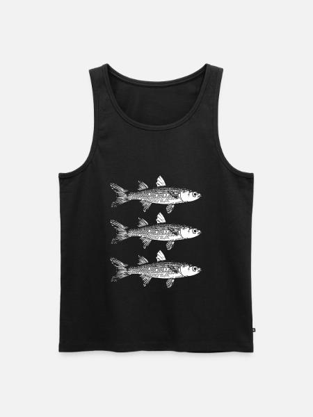 angling - Men's Premium Organic Tank Top - black