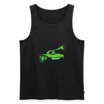 Schütze - Männer Premium Bio Tank Top - Schwarz - Vorne - AI Model Male 178 light (178cm)
