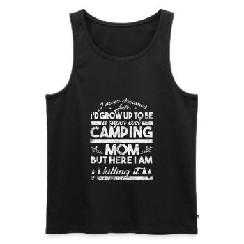 Caravane camping caravane camping car - Débardeur bio Premium Homme - noir - Devant - AI Model Male 178 light (178cm)