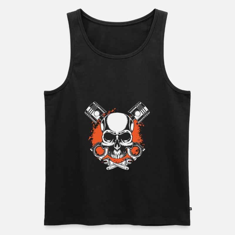 Mechaniker KFZ Auto Werkstatt Garage - Männer Premium Bio Tank Top - Schwarz