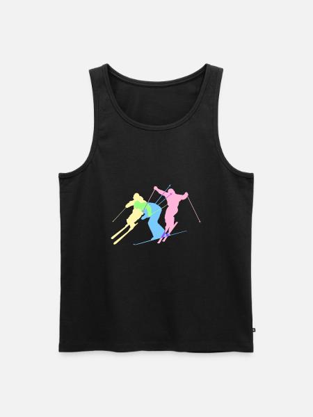ski - Men's Premium Organic Tank Top - black