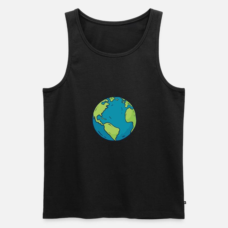 environment - Men's Premium Organic Tank Top - black