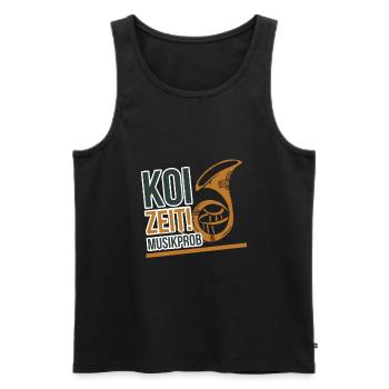 Musik Instrument Streichinstrument - Männer Premium Bio Tank Top - Schwarz - Vorne - AI Model Male 178 light (178cm)