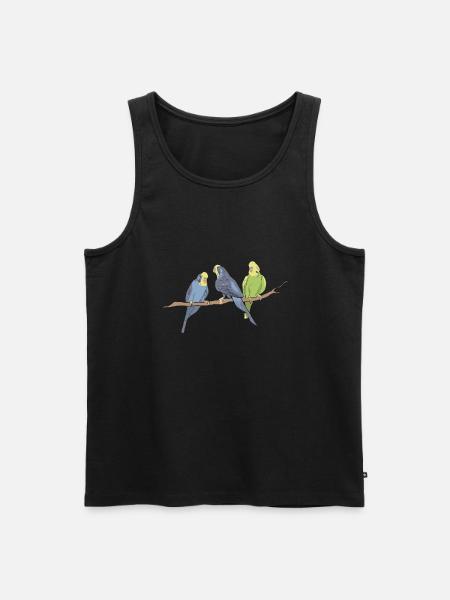 oiseaux - Débardeur bio Premium Homme - noir